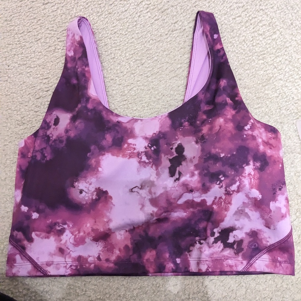 Purple Tie-Dye Sports Bra